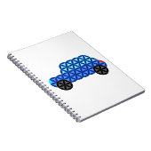 生命の車 – 神聖な形状B1,青。 ノートブック (右側)