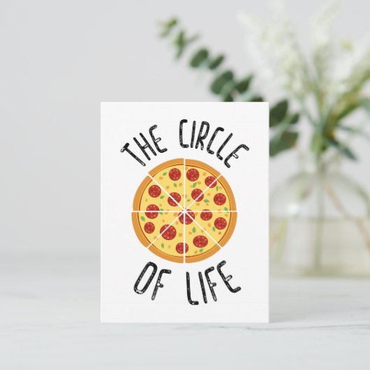生命の輪のおもしろい引用文 ポストカード (スタンド正面)