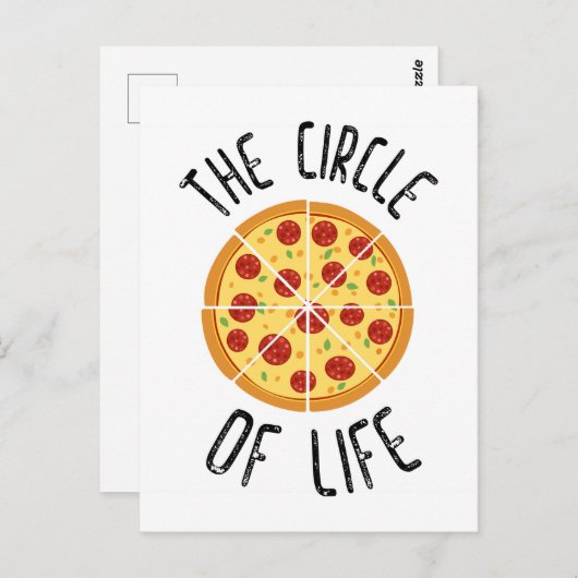 生命の輪のおもしろい引用文 ポストカード (正面/裏面)