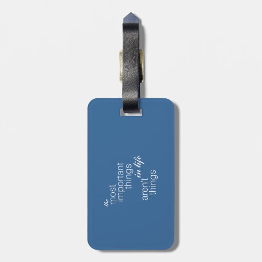 生命の重要な事柄は事ではないです ラゲッジタグ (裏面縦)