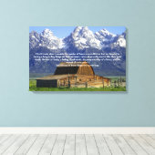 生命の鉄感動的 キャンバスプリント (インサイチュ (ウッドフロア))