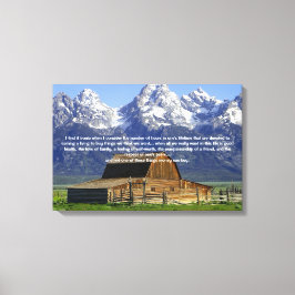 生命の鉄感動的 キャンバスプリント