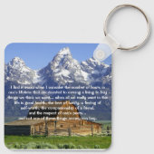 生命の鉄感動的 キーホルダー (裏面)