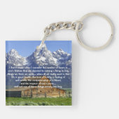 生命の鉄感動的 キーホルダー (裏面)