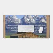 生命の鉄感動的 デスクマット (キーボード&マウス)