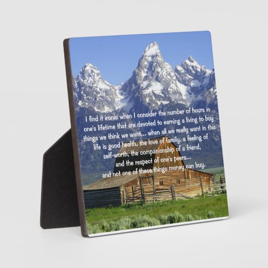 生命の鉄感動的 フォトプラーク (正面)