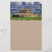 生命の鉄感動的 便箋 (正面)