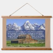 生命の鉄感動的 吊り下げ型タペストリー (正面)