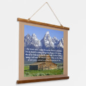 生命の鉄感動的 吊り下げ型タペストリー (傾斜あり)