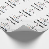 生命の音楽によって見つけられる内部(ECG/EKGの心拍) ラッピングペーパー (角)