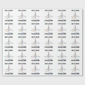 生命の音楽によって見つけられる内部(ECG/EKGの心拍) ラッピングペーパー (フラット)