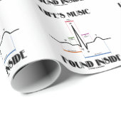 生命の音楽によって見つけられる内部(ECG/EKGの心拍) ラッピングペーパー (ロールコーナー)