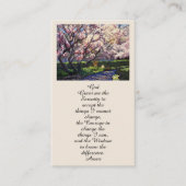 生命の風景カードの記念お祝い 名刺 (正面)