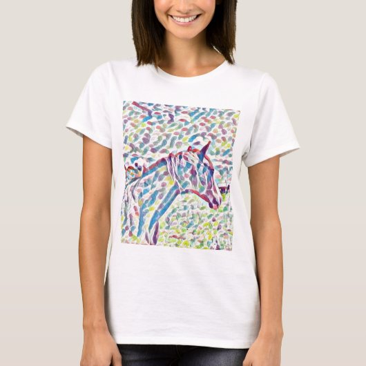 生命の馬の色  Tシャツ (正面)
