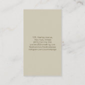 生命の黄金の種 名刺 (裏面)