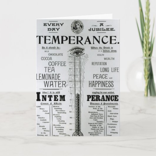 生命の60周年記念の温度計 カード (正面)