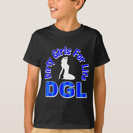 生命のDGLの汚れた女の子 Tシャツ (正面)
