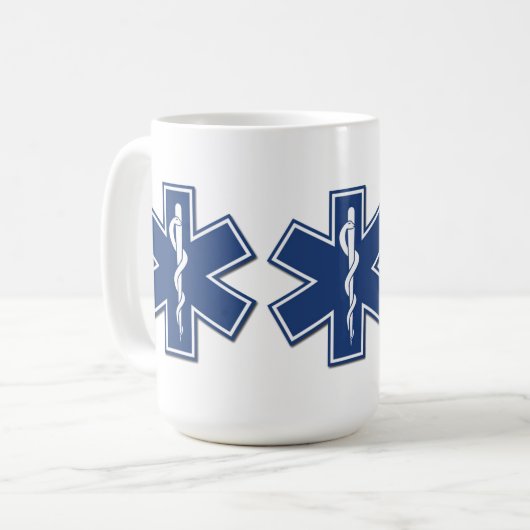 生命のEMSの星 コーヒーマグカップ (正面左)