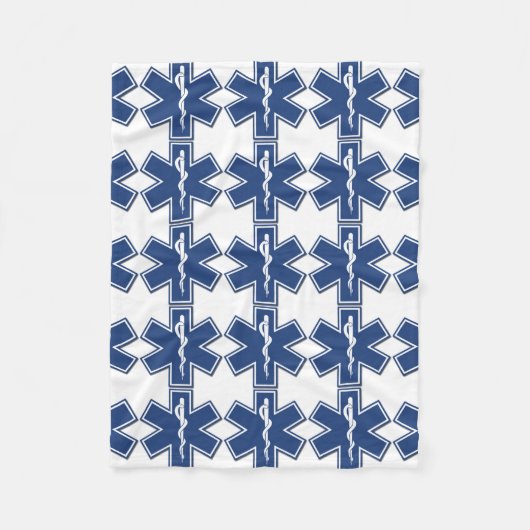 生命のEMSの星 フリースブランケット (正面)