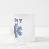 生命のEMTの星 フロストグラスマグカップ (正面左)