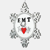 生命のEMT スノーフレークピューターオーナメント (右)