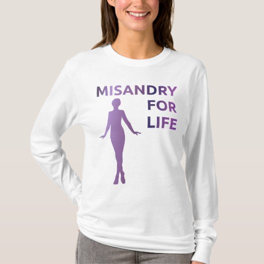 "生命のMisandry"ワイシャツ Tシャツ (正面)