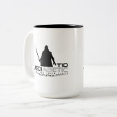 生命のT1D Jediabeticの戦い-おもしろいな糖尿病患者 ツートーンマグカップ (正面左)