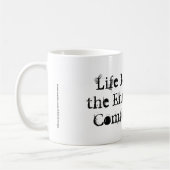 生命はあなたの心地よい地帯のマグの端に始まります コーヒーマグカップ (左)