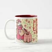 生命はお茶です ツートーンマグカップ (左)