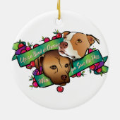 生命はさくらんぼのボール…です セラミックオーナメント (裏面)