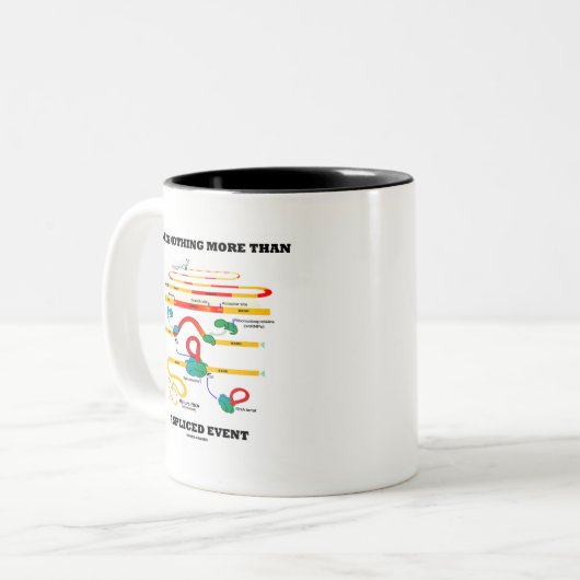 生命はではないです何も接続されたイベント(RNA)より多く ツートーンマグカップ (正面左)