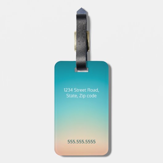 生命はよい友人および素晴らしいadventurのために意味されました ラゲッジタグ (裏面縦)