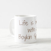 生命はよりよいマグです コーヒーマグカップ (正面左)