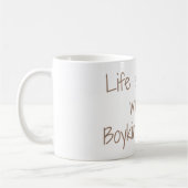 生命はよりよいマグです コーヒーマグカップ (左)