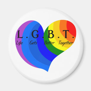 生命はよりよいLGBTのプライドを一緒に得ます マグネット