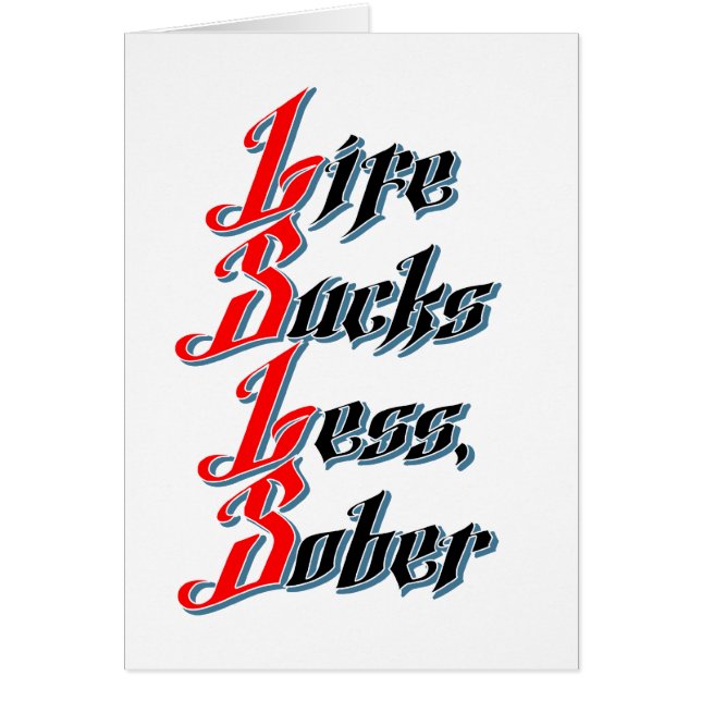 生命はより少しを、冷静吸います (正面)