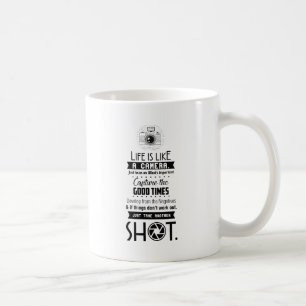 生命はカメラのようです コーヒーマグカップ