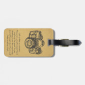 生命はカメラの引用文、ヴィンテージのようです ラゲッジタグ (裏面横)