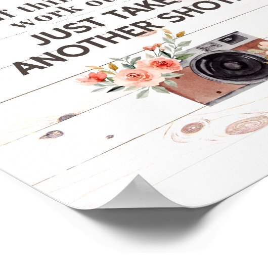 生命はカメラの生命やる気を起こさせる引用文だ ポスター (角)