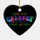 生命はキャバレー、古い仲間です セラミックオーナメント (裏面)