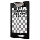 生命はゲーム、チェスです深刻です クリップボード (左)