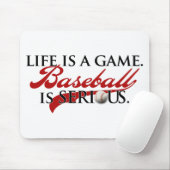 生命はゲーム、野球です深刻です マウスパッド (マウス)