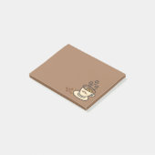 生命はコーヒーカフェイン常習者の後で始まります ポストイット (アングル)