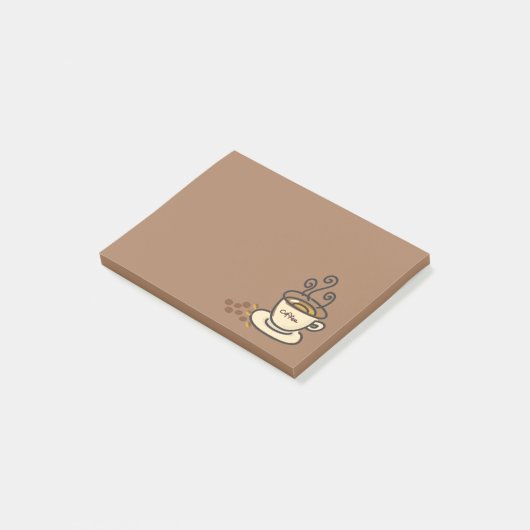 生命はコーヒーカフェイン常習者の後で始まります ポストイット (アングル)