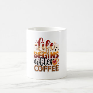 生命はコーヒー後始まる コーヒーマグカップ