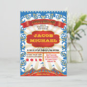 生命はサーカスのこうもりのバーの（ユダヤ教の）バル・ミツバーの招待状です 招待状 (スタンド正面)