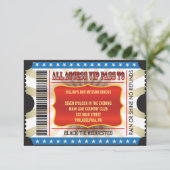 生命はサーカスのこうもりのバーの(ユダヤ教の)バル・ミツバーの招待状です 招待状 (スタンド正面)