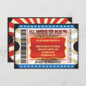 生命はサーカスのこうもりのバーの(ユダヤ教の)バル・ミツバーの招待状です 招待状 (正面/裏面)