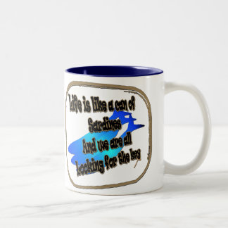 生命はサーディンの缶のようです… マグ