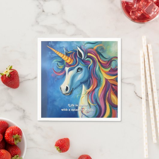 生命はスプラッシュで良い魔法。 スタンダードカクテルナプキン (インサイチュ)